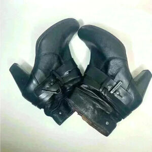 Pikolinos Women’s Verona Black Leather High Heels Side Zip Ankle Booties